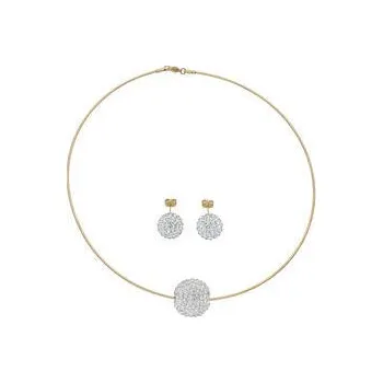 Souprava šperků Set šperků z chirurgické oceli zlatý P004