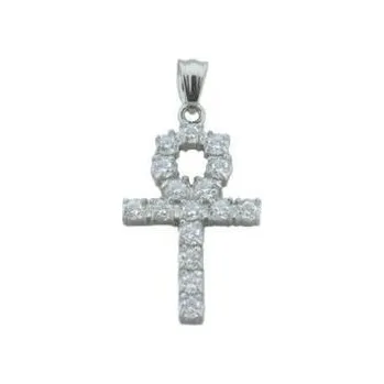 Přívěsek Doria Přívěsek stříbrný oceli kříž s zikónmi F274