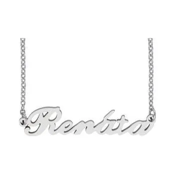 Řetízek Doria Řetízek z oceli se jménem RENATA stříbrný
