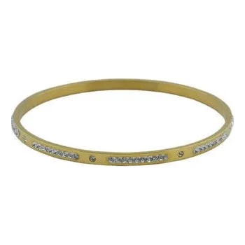 Náramek Doria Náramek zlatý z oceli s krystaly L117