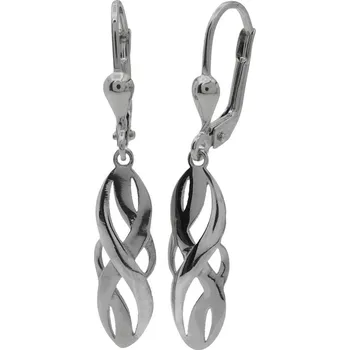 Náušnice Zlaté náušnice z bílého zlata DE010W