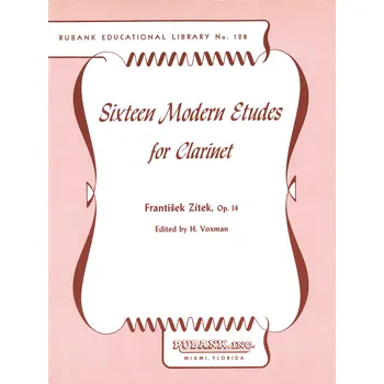 Sixteen Modern Etudes for Clarinet, Op. 14 1012076