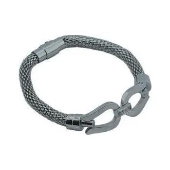 Náramek Doria Náramek stříbrný z oceli s krystalky L165