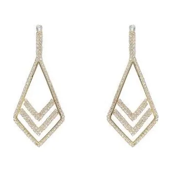 Náušnice Doria Společenské náušnice zlaté s krystaly J449