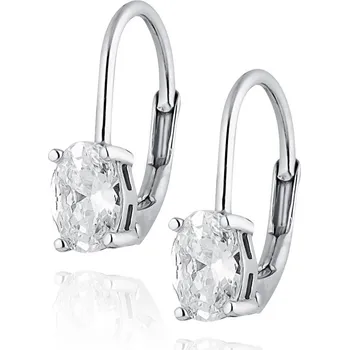 Náušnice NUBIS® Stříbrné náušnice se zirkony - NB-3571