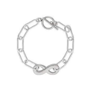 Náramek Doria Náramek NEKONEČNO stříbrný z oceli G627