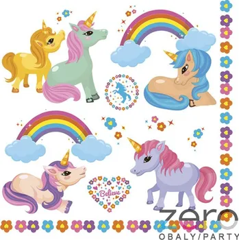 Papírový ubrousek Ubrousky &#039;Maki&#039; 33x33 cm 3N (20 ks) - jednorožec