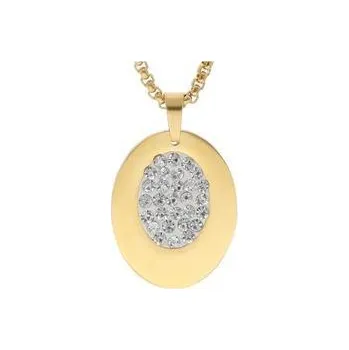 Řetízek Doria Řetízek z oceli s přívěskem zlatá I049