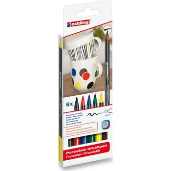 Speciální výtvarná barva Popisovač Edding Porzellan 4200 6 barev