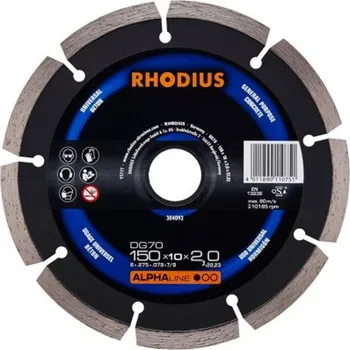 Řezný kotouč Rhodius kotouč diamantový Alpha Line DG70, dělený segment 125 mm - 053-304092