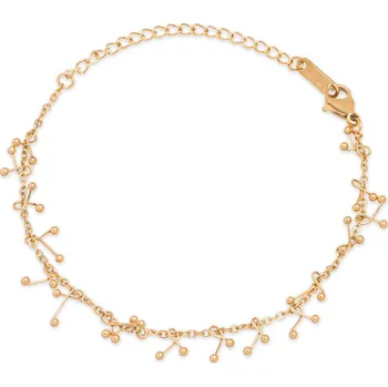 Módní doplněk Troli Půvabný pozlacený ocelový náramek + 2 měsíce na vrácení zboží