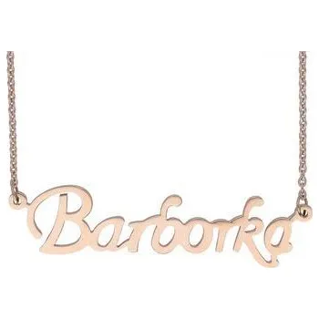 Řetízek Doria Řetízek z oceli se jménem BARBORKA rose gold