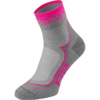 Pánské ponožky R2 Grace dámské cyklistické ponožky šedo růžové Velikost: M