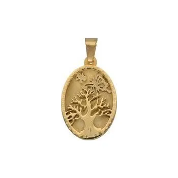 Přívěsek Doria Přívěsek z oceli medailon STROM ŽIVOTA F266
