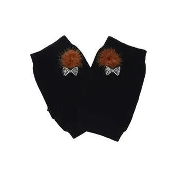 Rukavice PRIUS Dámské krátké rukavice bez prstů černé RT8