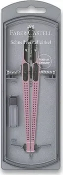 Kružítko Faber-Castell Grip Quick Set 2001 růžové
