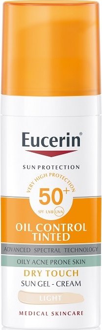 foto Přípravek na opalování Eucerin Sun Oil Control Tinted světlý SPF50+ 50ml undefined