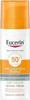 přípravek na opalování Eucerin Sun Oil Control Tinted světlý SPF50+ 50ml