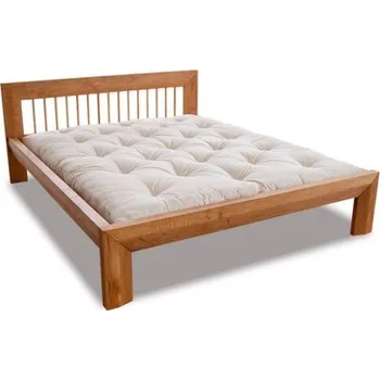 Postel POSTEL WOOD 01 provedení adler (olše) - 90*200 cm (ořech)