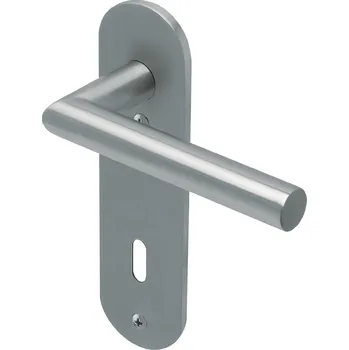 Dveřní kování COBRA LOŽISKOVÉ KOVÁNÍ VISION PB3.0 KRATKÝ ŠTÍT Provedení: BB (pokojový klíč), Povrch: IN - nerez, Rozteč: 72 mm