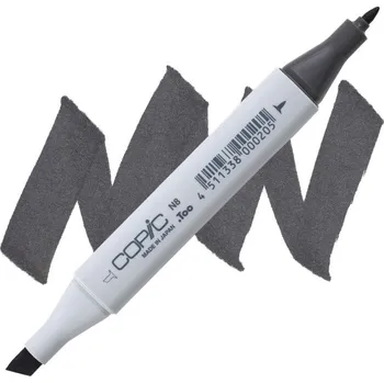 Lihová fixa COPIC Classic oboustranná Fine & Chisel, N8 Neutral gray 8