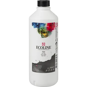 ROYAL TALENS Akvarelový ECOLINE Aquarell Ink 490ml, 700 black