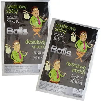 kempingová skříňka Svačinový sáček 28020 25 x 35 cm 6 mic. čirý Balis 50 ks