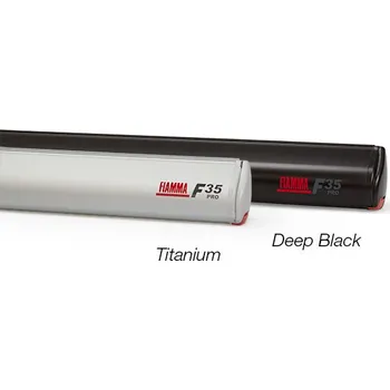 Markýza Fiamma Boční markýza F35 PRO Deep Black Royal Grey (šedá) 180 cm