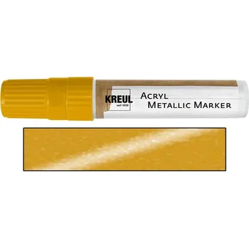 Akrylový popisovač metalický KREUL "XXL", zlatý