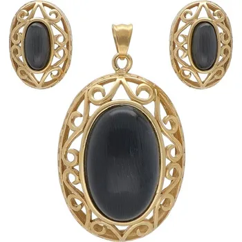 Souprava šperků Doria Set šperků z oceli zlatý B097