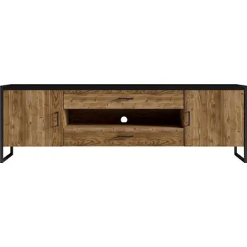 Televizní stolek TV stolek Tarabo 40 2D 2S Appenzeller Fichte/Černá