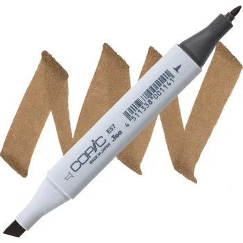 Lihová fixa COPIC Classic oboustranná Fine & Chisel, E57 Light walnut