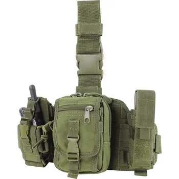 Pouzdro na nůž CONDOR OUTDOOR Panel stehenní MOLLE s pouzdry ZELENÝ + Doprava zdarma na další nákup