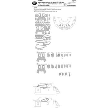 Plastikový model New Ware 1/72 Mask SH-3D/G/H, AEW.2, S61A Sea King EXPERT