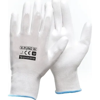 Pracovní rukavice Procera PRACOVNÍ RUKAVICE POLYESTEROVÉ X-PUNO BÍLÉ Velikost: 10