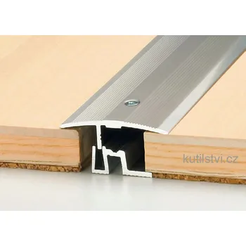 Podlahová lišta PRINZ Přechodový podlahový profil PS 400, šíře 43mm, pro podlahu 7-17,5mm, výškový rozdíl do 8mm, doprodej Varianta: Přechodový profil PS 400 43mm, 90cm, zlatý