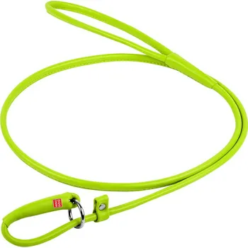Vodítko pro psa WAU DOG Kulaté kožené škrtící vodítko zelené 135cm Šířka:: 4 mm
