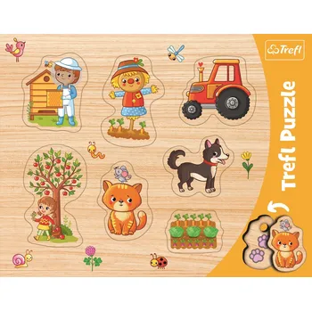 Puzzle TREFL Vkládačka Farma