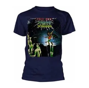 Pánské tričko Merch Uriah Heep: Tričko Demons And Wizards (navy) L 2018