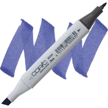 Lihová fixa COPIC Classic oboustranná Fine & Chisel, BV04 Blue berry