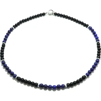 Náhrdelník B-TOP Pánský náhrdelník z přírodních korálků Lapis Lazuli Typ: Typ 2