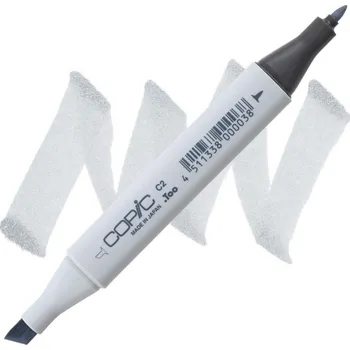 Lihová fixa COPIC Classic oboustranná Fine & Chisel, C2 Cool gray 2