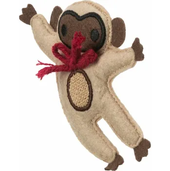 Hračka pro kočku MONKEY - opice, hračka pro kočky s katnipem, 12 cm, plsť