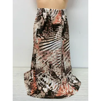 Dámská sukně dámské sukně, Barva Meruňková, Velikost XXXL 54, Materiál 64%Viskoza 31%Pe5%Pu