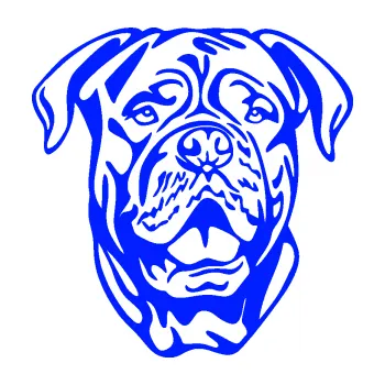 Polep vozidla Pes 166 pravá doga (19 - modrá dynamic) SAMOLEPKA NA AUTO, NÁLEPKA, FÓLIE, POLEP, TUNING, VLASTNÍ TEXT, TISK, AUTOSAMOLEPKY.cz, POLEPY, OBRÁZEK, LOGO, 3D STICKERS