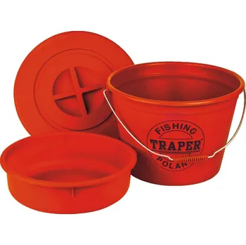 Traper Kbelík s miskou a víkem 18L