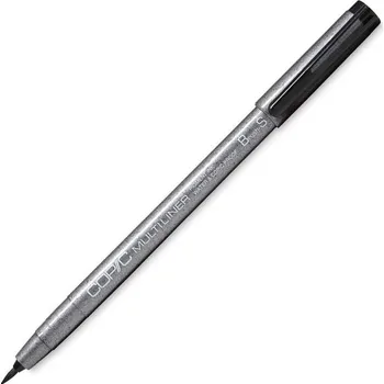 Technický liner COPIC černý štětcový S