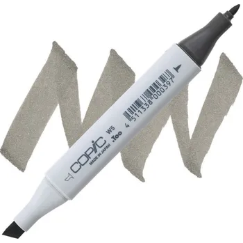 Lihová fixa COPIC Classic oboustranná Fine & Chisel, W5 Warm gray 5