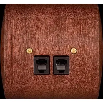 Elektrická zásuvka SEZ-CZ DZ-TZU 2-40-LXDA telefonní zásuvka - dvojnásobná