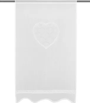 Home Wohnideen Corazon vitrážová záclona bílá 80 x 40 cm